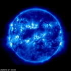 Click for time-lapse image of the sun